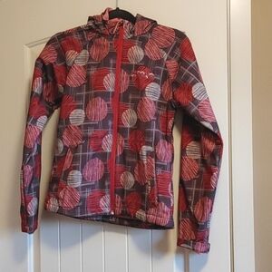 Xmtn pink brown rain autumn winter fleece lined jacket Child XL
